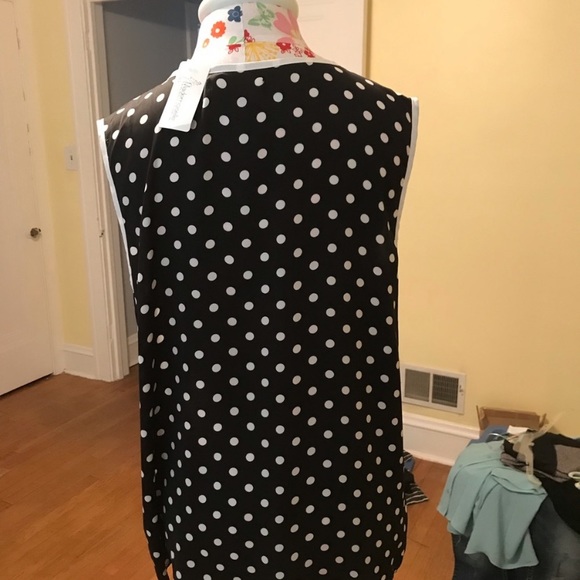 YaLosAngeles Polka Dot Tank Blouse - Picture 5 of 6